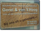 Naambord van Gorel & Van 't Hoog